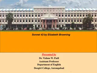 Elizabeth Barrett Browning: A Brief Introduction to Sonnet 43 and Her Poetry