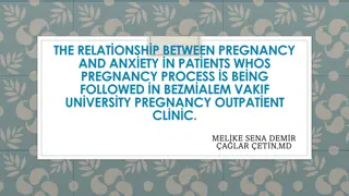 Relationship Between Pregnancy and Anxiety in Patients at Bezmialem Vakif University