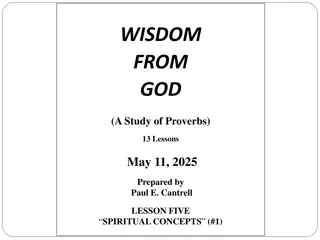 Spiritual Concepts in Proverbs: Lessons on Wisdom and Understanding