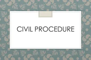 Understanding the Civil Procedure Process