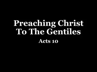 Unveiling the Historic Encounter: Cornelius and the Gentiles in Acts 10