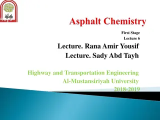 Understanding the Chemistry of Petroleum Asphalt