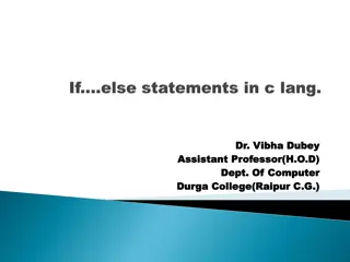 Understanding Control Statements in C Programming