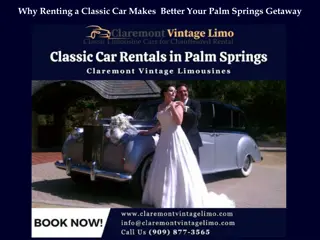 Why Renting a Classic Car Makes  Better Your Palm Springs Getaway