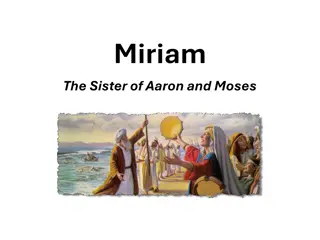 Lessons from Miriam: Courage, Compassion, and Faith