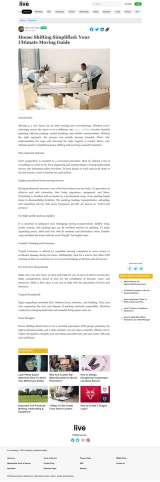 House Shifting Services – Safe, Efficient, and Stress-Free Relocation