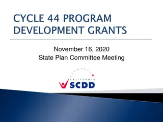 State Plan Committee Meeting and Grant Allocation Process 2020-2021