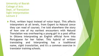 Understanding Sight Translation in Interpreter Training Schools