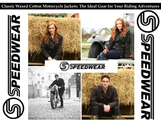 Classic Waxed Cotton Motorcycle Jackets: The Ideal Gear for Your Riding