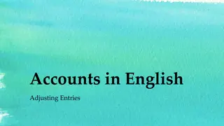 Understanding Adjusting Entries in English Accounting