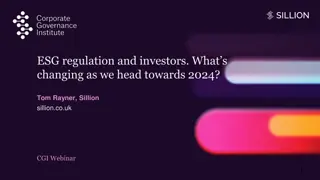 ESG Regulation and Investor Trends Towards 2024