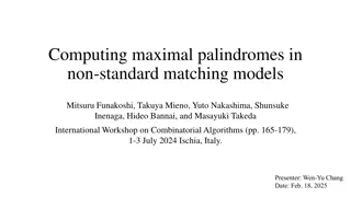 Computing Maximal Palindromes in Non-Standard Matching Models