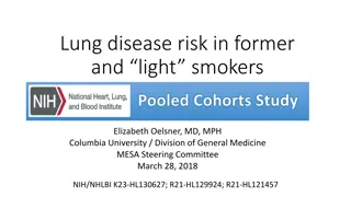 Lung Disease Risk in Former and Light Smokers Study Findings