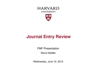 Review of Journal Entry Project at University: Current Status and Review Process