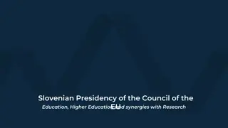 Slovenian Presidency of the Council of the EU: Education Priorities and Events