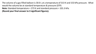 Calculate Gas Balloon Volume at STP from Given Conditions