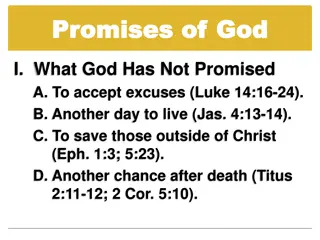God's Promises and Their Significance in Christian Faith