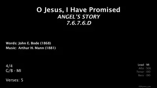 Jesus Promised: Angel's Story 7.6.7.6.D Hymn