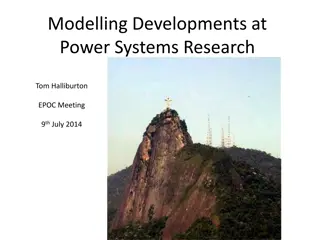 Developments in Power Systems Research: Modelling and Challenges