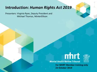 Understanding the Human Rights Act 2019 and Its Impact on MHRT Members