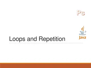 Programming Examples for Looping and Repetition