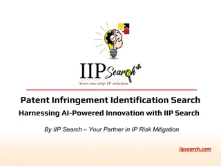 Patent Infringement Identification Search Services | IIP Search