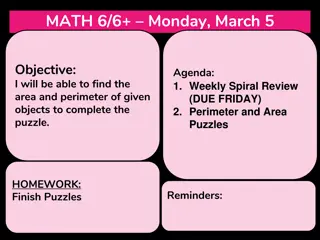 Math 6/6 Weekly Agenda and Homework Overview