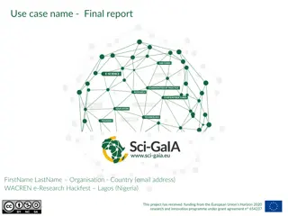 Final Report of WACREN e-Research Hackfest in Lagos, Nigeria
