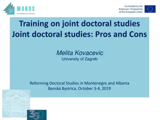 Exploring the Benefits of Joint Doctoral Studies and International Collaboration
