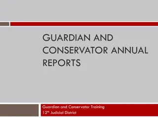 Guardian and Conservator Annual Reports: Filing Requirements and Guidelines