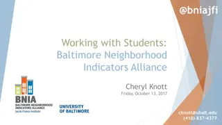 Baltimore Neighborhood Indicators Alliance Student Opportunities