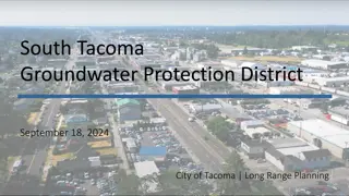 Groundwater Protection District Update in South Tacoma