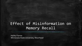 Impact of Misinformation on Memory Recall: A Study by Hailey Formo