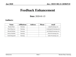 Enhancements to Link Adaptation Feedback in IEEE 802.11-20