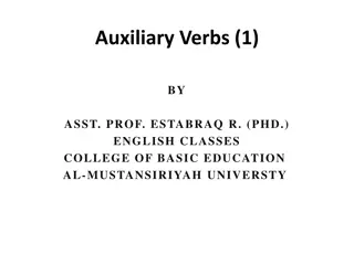 Understanding Auxiliary Verbs in English Grammar