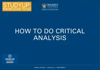 Mastering Critical Analysis at Massey University