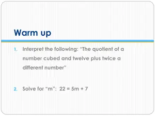 Math Examples and Problem Solving Techniques