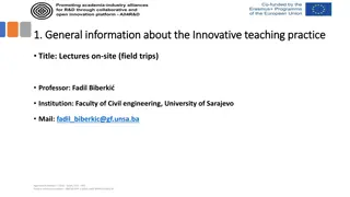 Innovative Teaching Practice in Civil Engineering Field Trips