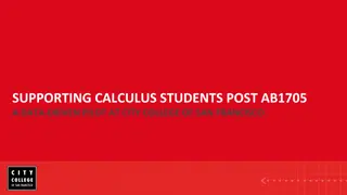 Insights into Calculus Education at City College of San Francisco
