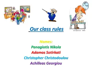 Class Rules and Expectations for Students