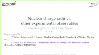 Trends in Nuclear Charge Radii and Experimental Observables