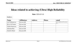 Achieving Ultra High Reliability in IEEE 802.11-24