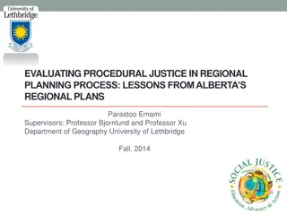 Evaluating Procedural Justice in Regional Planning: Lessons and Challenges