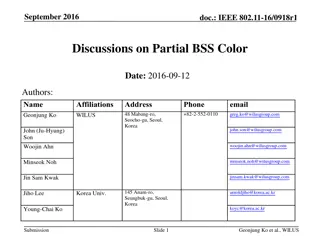 IEEE 802.11-16/0918r1 Partial BSS Color Discussions