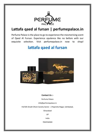 Lattafa qaed al fursan  perfumepalace.in
