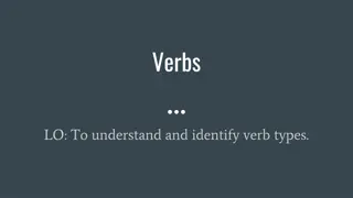 Understanding Verb Types in Language and Literature