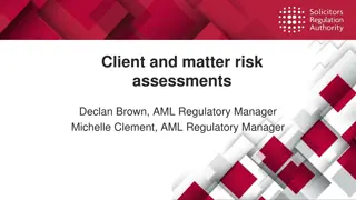 Importance of General Sensitivity in Risk Assessments for AML Compliance