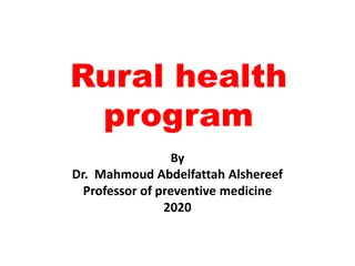 Rural Health Program in Egypt: Challenges and Solutions