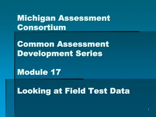 Field Test Data Analysis for Michigan Assessment Consortium Development Series Module 17
