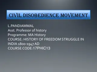 Civil Disobedience Movement in India: History, Strategies, and Impact